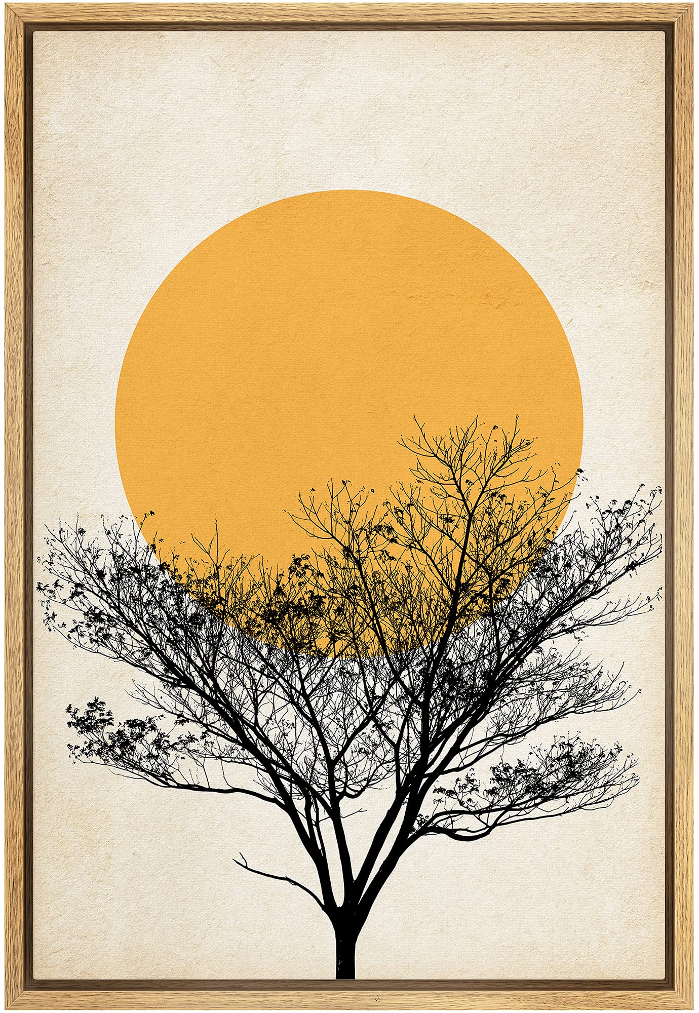 Amazon.com: SIGNFORD Framed Canvas Print Wall Art Silhouette of